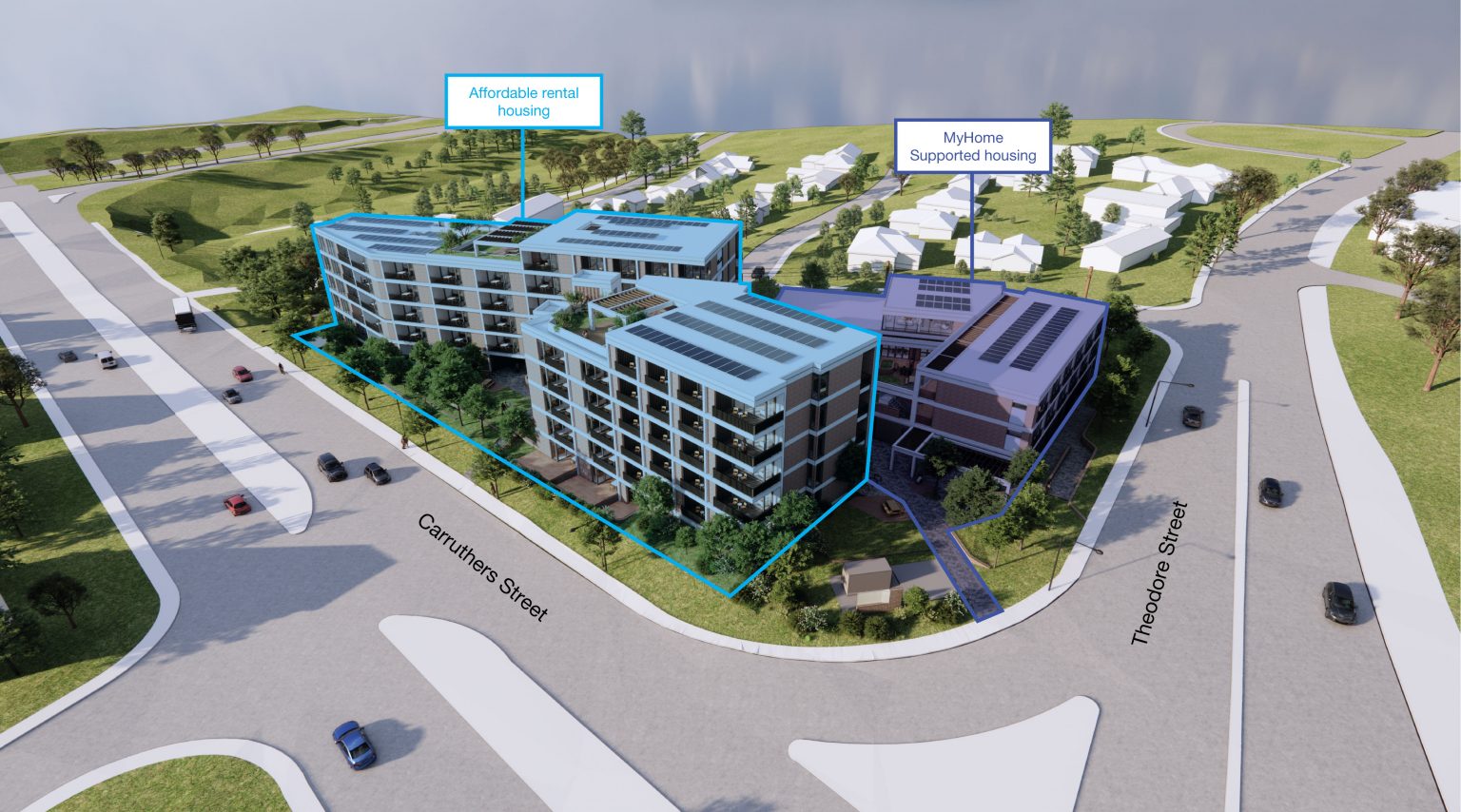 Street view of the proposed development